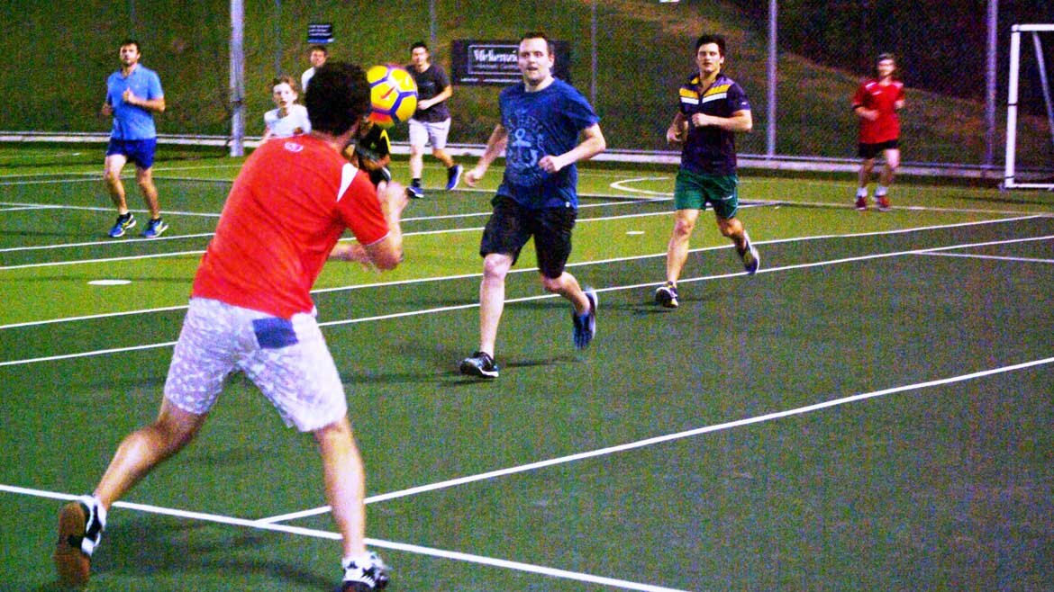 Squash Club Soccer Action On The Astro-Turf